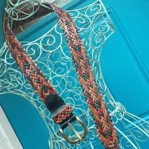 Accessories | Genuine Leather Belt Braided Woven Multi Color  display picture 2